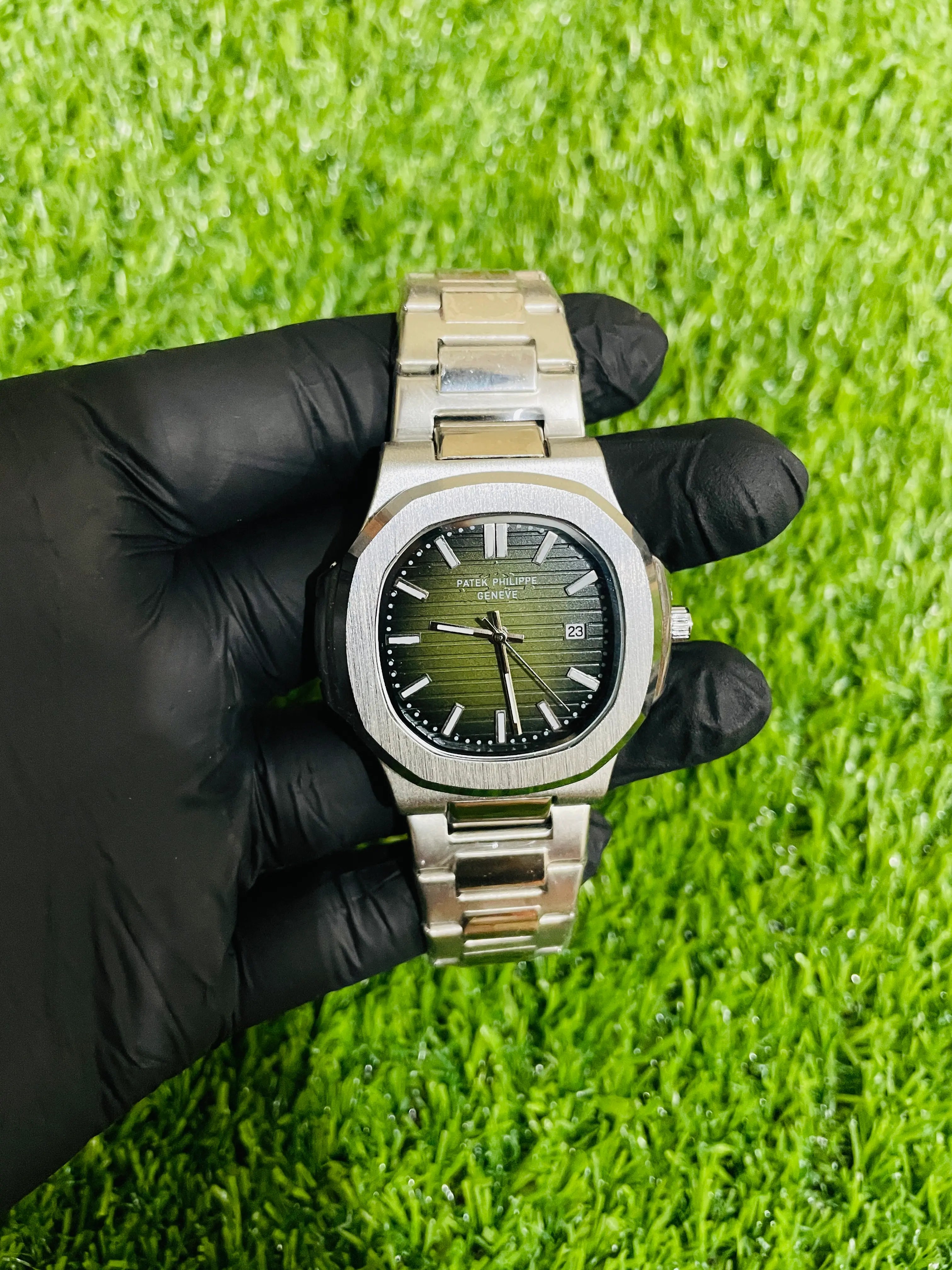 Patek Philippe men’s stainless steel watch